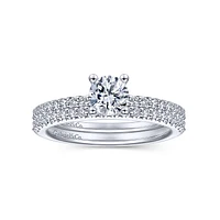 Gabriel & Co 5 Engagement Ring 14K White Gold Classic ER14918R2W44JJ
