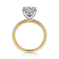 Gabriel & Co 8 Engagement Ring 14K Gold Classic ER14918R8M44JJ