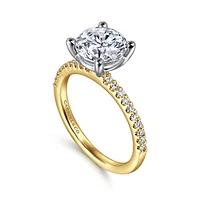 Gabriel & Co 8 Engagement Ring 14K Gold Classic ER14918R8M44JJ