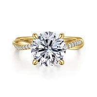 Gabriel & Co 9 Engagement Ring 14K Yellow Gold Contemporary ER14922R12Y44JJ
