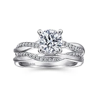 Gabriel & Co 6.5 Engagement Ring Platinum Contemporary ER14922R4PT4JJ