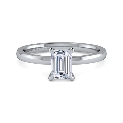 Gabriel & Co 6.5 x 5 Engagement Ring 14K White Gold Classic ER14982E4W4JJJ