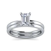 Gabriel & Co 6.5 x 5 Engagement Ring 14K White Gold Classic ER14982E4W4JJJ