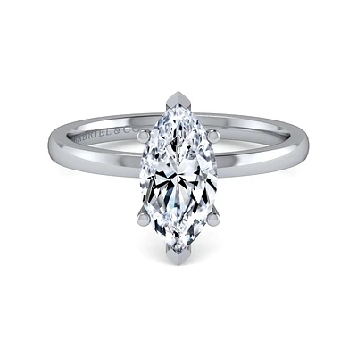 Gabriel & Co 12x6 Engagement Ring 14K White Gold Classic ER14982M6W4JJJ