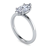 Gabriel & Co 12x6 Engagement Ring 14K White Gold Classic ER14982M6W4JJJ