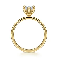 Gabriel & Co 12x6 Engagement Ring 14K Yellow Gold Classic ER14982M6Y4JJJ