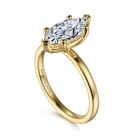 Gabriel & Co 12x6 Engagement Ring 14K Yellow Gold Classic ER14982M6Y4JJJ