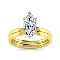 Gabriel & Co 12x6 Engagement Ring 14K Yellow Gold Classic ER14982M6Y4JJJ