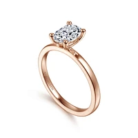 Gabriel & Co 8x5.5 Engagement Ring 14K Rose Gold Classic ER14982O4K4JJJ