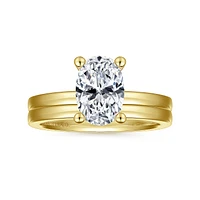 Gabriel & Co 9x6 Engagement Ring 14K Yellow Gold Classic ER14982O6Y4JJJ