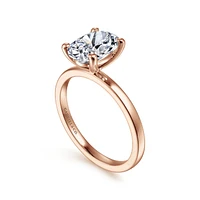 Gabriel & Co 10.5x7 Engagement Ring 14K Rose Gold Classic ER14982O8K4JJJ
