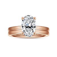 Gabriel & Co 10.5x7 Engagement Ring 14K Rose Gold Classic ER14982O8K4JJJ