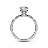 Gabriel & Co 10x6 Engagement Ring 14K White Gold Classic ER14982P6W4JJJ
