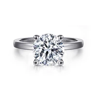 Gabriel & Co 9 Engagement Ring 14K White Gold Classic ER14982R12W4JJJ