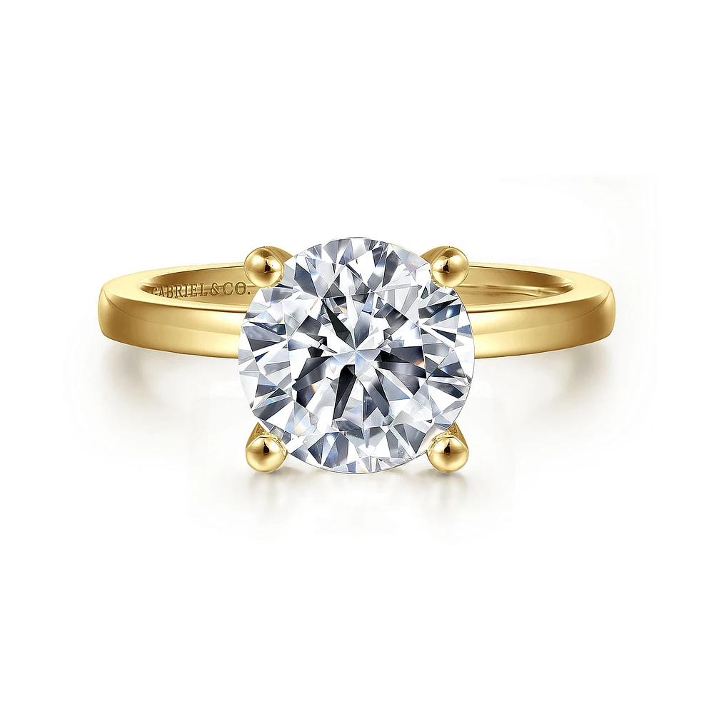 Gabriel & Co 9 Engagement Ring 14K Yellow Gold Classic ER14982R12Y4JJJ