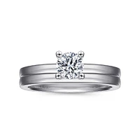 Gabriel & Co 5 Engagement Ring 14K White Gold Classic ER14982R2W4JJJ