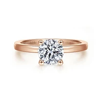 Gabriel & Co 6.5 Engagement Ring 14K Rose Gold Classic ER14982R4K4JJJ