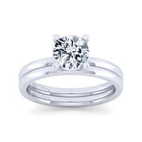 Gabriel & Co 7 Engagement Ring 14K White Gold Classic ER14982R5W4JJJ