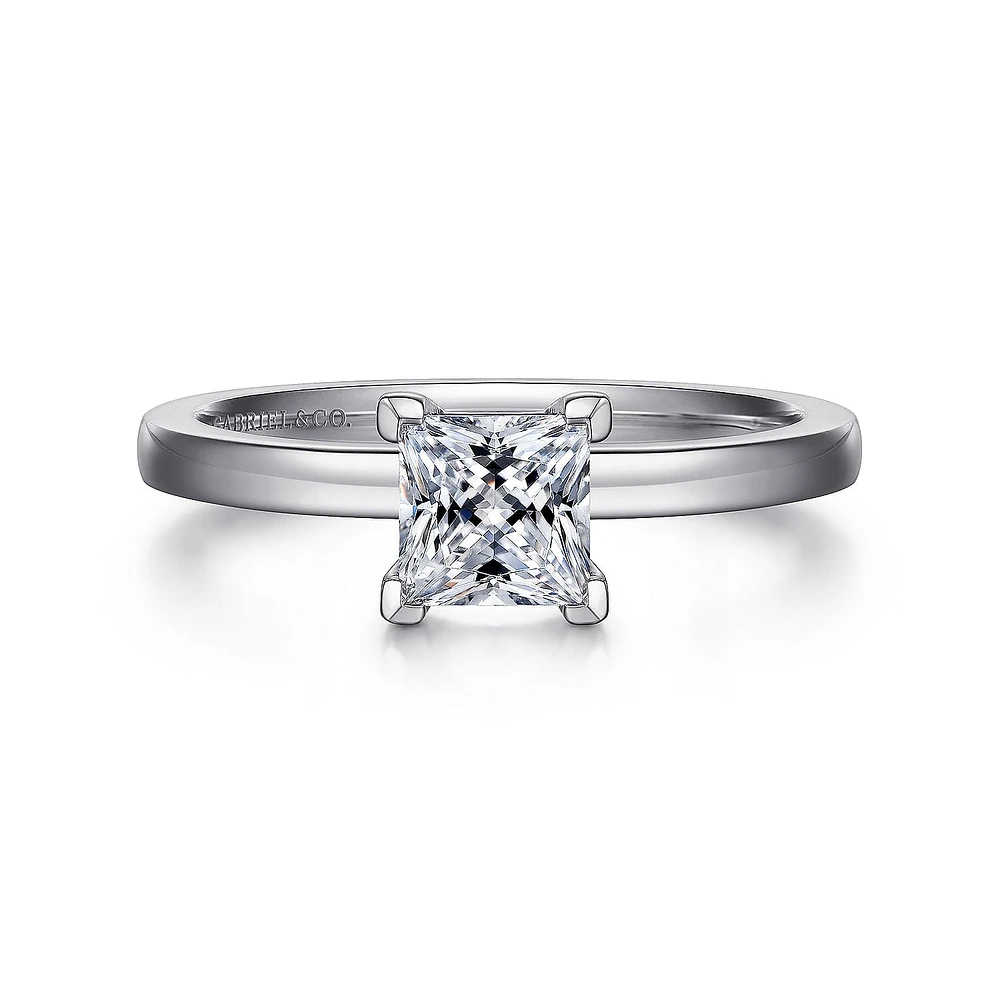 Gabriel & Co 5 Engagement Ring 14K White Gold Classic ER14982S3W4JJJ