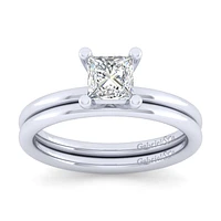 Gabriel & Co 5 Engagement Ring 14K White Gold Classic ER14982S3W4JJJ