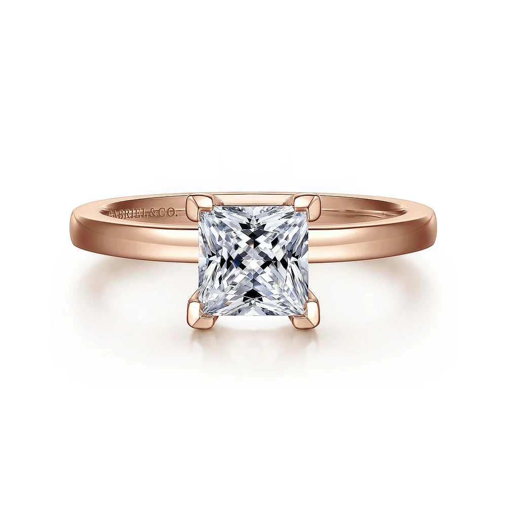 Gabriel & Co 5.5 Engagement Ring 14K Rose Gold Classic ER14982S4K4JJJ