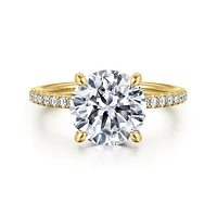 Gabriel & Co 9 Engagement Ring 14K Yellow Gold Classic ER14987R12Y44JJ