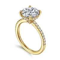 Gabriel & Co 9 Engagement Ring 14K Yellow Gold Classic ER14987R12Y44JJ
