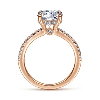 Gabriel & Co 8 Engagement Ring 14K Rose Gold Classic ER14987R8K44JJ