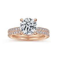Gabriel & Co 8 Engagement Ring 14K Rose Gold Classic ER14987R8K44JJ