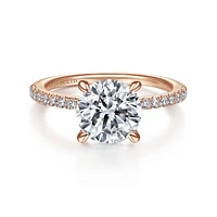 Gabriel & Co 8 Engagement Ring 18K Rose Gold Classic ER14987R8K83JJ
