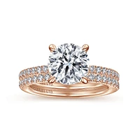 Gabriel & Co 8 Engagement Ring 18K Rose Gold Classic ER14987R8K83JJ