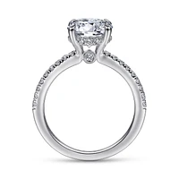 Gabriel & Co 8 Engagement Ring 18K White Gold Classic ER14987R8W83JJ