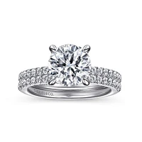 Gabriel & Co 8 Engagement Ring 18K White Gold Classic ER14987R8W83JJ