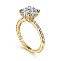 Gabriel & Co 8 Engagement Ring 18K Yellow Gold Classic ER14987R8Y83JJ