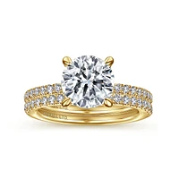 Gabriel & Co 8 Engagement Ring 18K Yellow Gold Classic ER14987R8Y83JJ