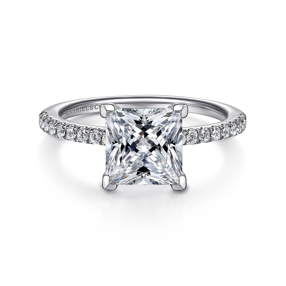Gabriel & Co 7 Engagement Ring 14K White Gold Classic ER14987S8W44JJ