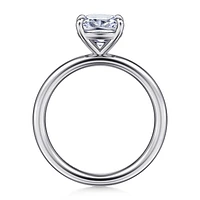 Gabriel & Co 7X7 Engagement Ring 14K White Gold Classic ER15619C8W4JJJ