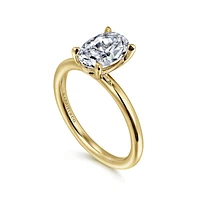 Gabriel & Co 9x6 Engagement Ring 14K Yellow Gold Classic ER15619O6Y4JJJ