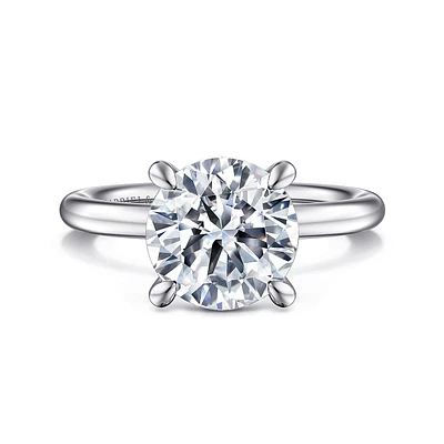 Gabriel & Co 9 Engagement Ring 14K White Gold Classic ER15619R12W4JJJ