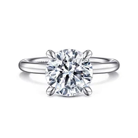 Gabriel & Co 9 Engagement Ring 14K White Gold Classic ER15619R12W4JJJ