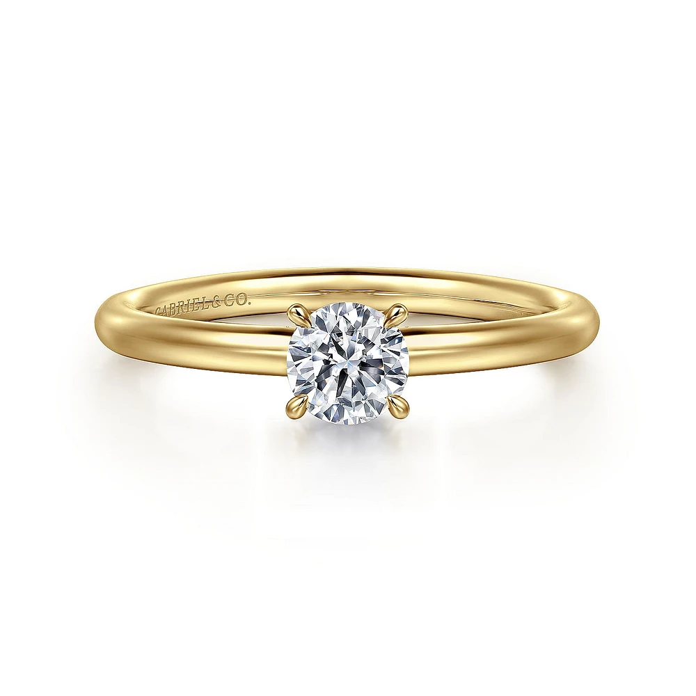 Gabriel & Co 5 Engagement Ring 14K Yellow Gold Classic ER15619R2Y4JJJ