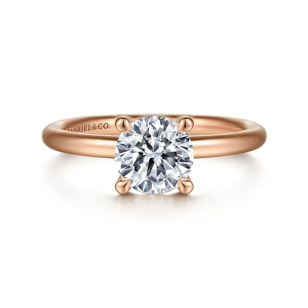 Gabriel & Co 6.5 Engagement Ring 14K Rose Gold Classic ER15619R4K4JJJ