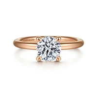 Gabriel & Co 6.5 Engagement Ring 14K Rose Gold Classic ER15619R4K4JJJ