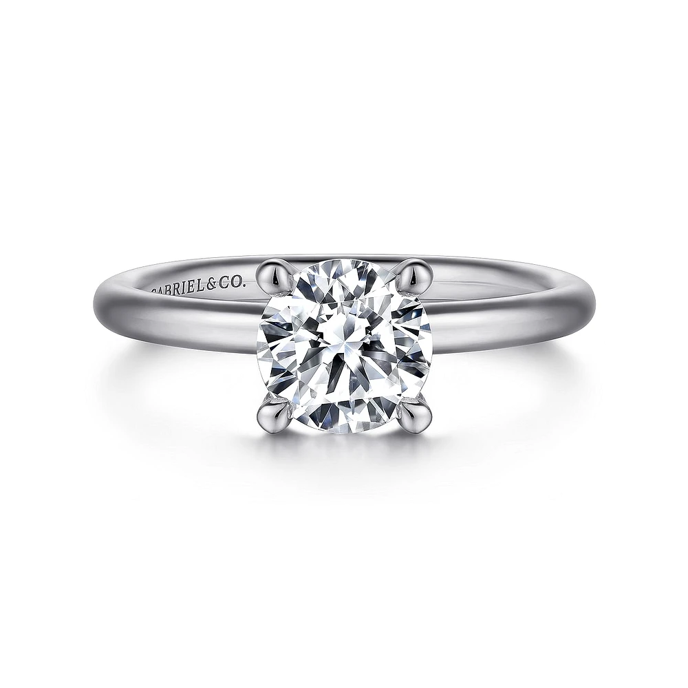 Gabriel & Co 6.5 Engagement Ring 18K White Gold Classic ER15619R4W8JJJ