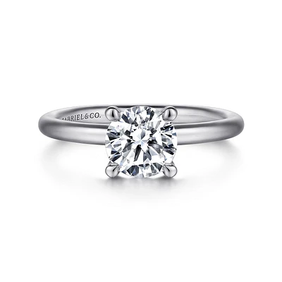 Gabriel & Co 6.5 Engagement Ring 18K White Gold Classic ER15619R4W8JJJ