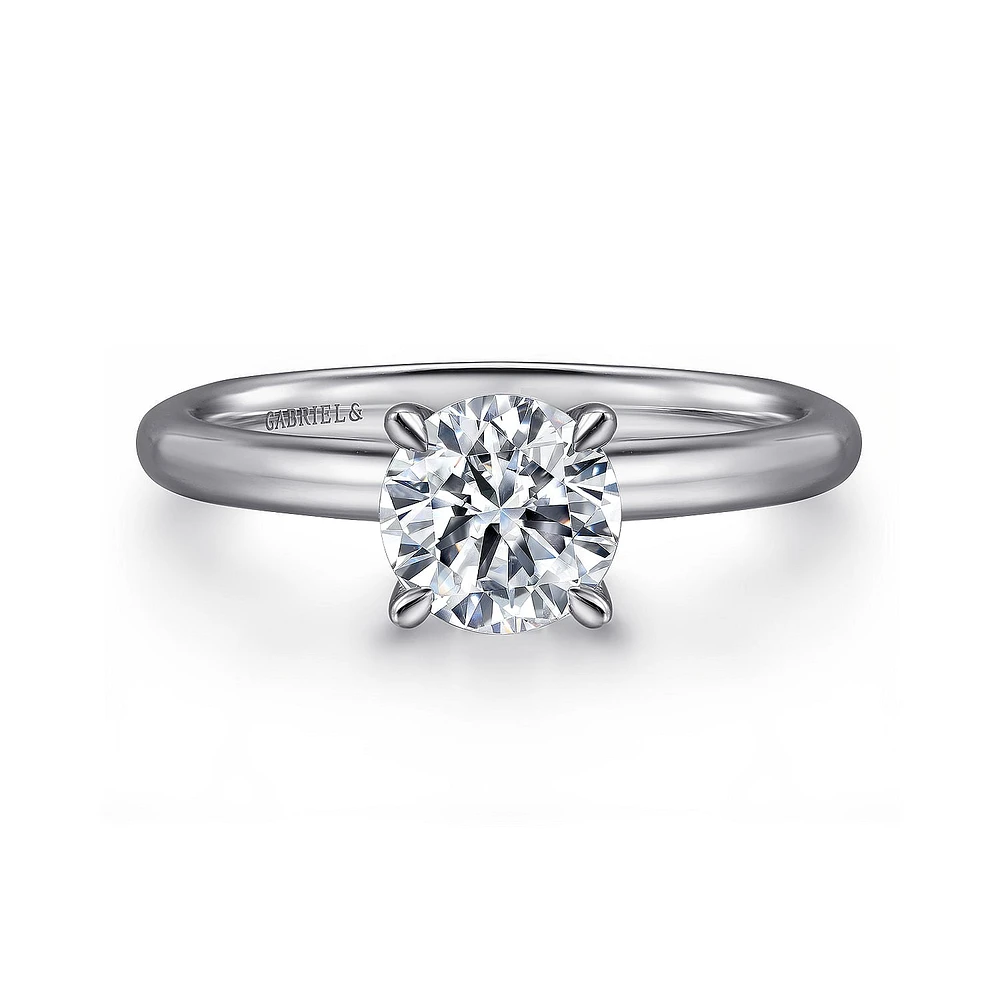 Gabriel & Co 7 Engagement Ring 14K White Gold Classic ER15619R5W4JJJ