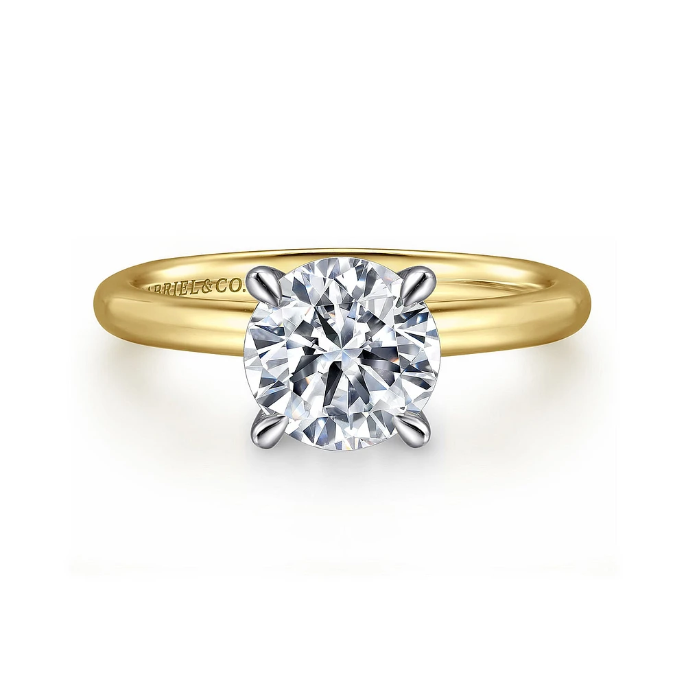 Gabriel & Co 8 Engagement Ring 14K Gold Classic ER15619R8M4JJJ
