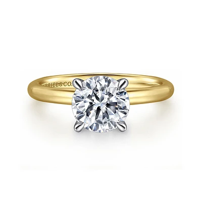 Gabriel & Co 8 Engagement Ring 14K Gold Classic ER15619R8M4JJJ