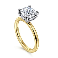 Gabriel & Co 8 Engagement Ring 14K Gold Classic ER15619R8M4JJJ