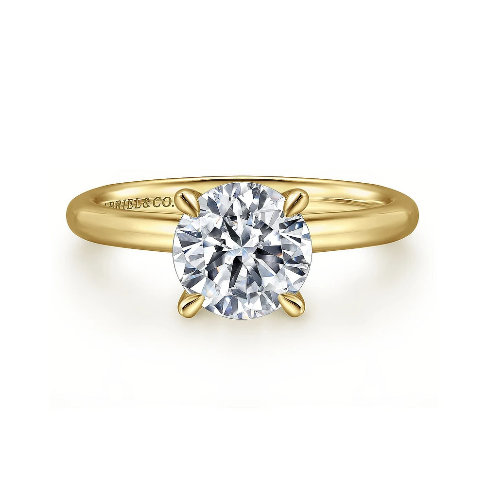 Gabriel & Co 8 Engagement Ring 14K Yellow Gold Classic ER15619R8Y4JJJ